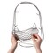 Basicwise 2 Tier Metal Fruit Holder Swing Basket, Detachable Countertop Organizer with Display Hammock Stand QI004474 - alternate 4